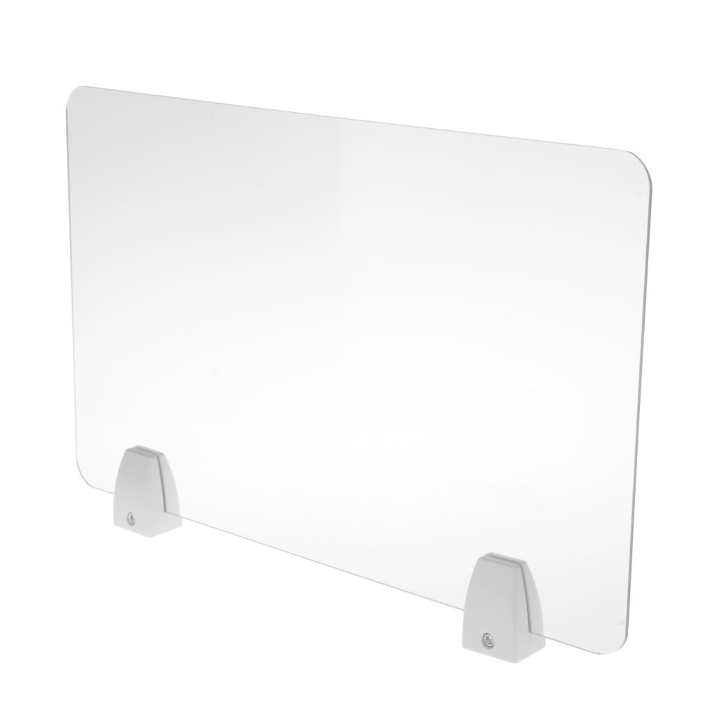 Sneeze Guard Distancing Barrier Desk Shield Lightweight Protector Transparent 30x50cm