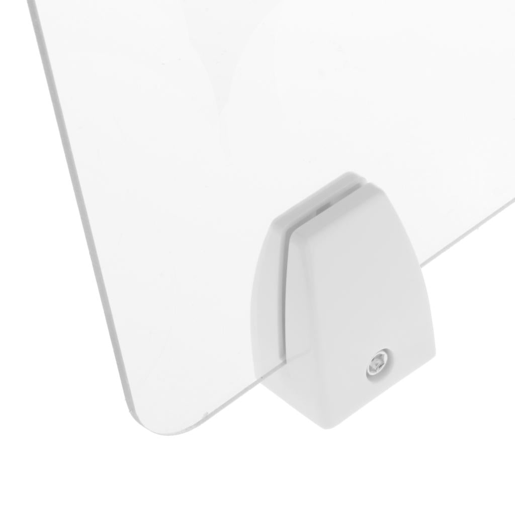 Sneeze Guard Distancing Barrier Desk Shield Lightweight Protector Transparent 30x50cm