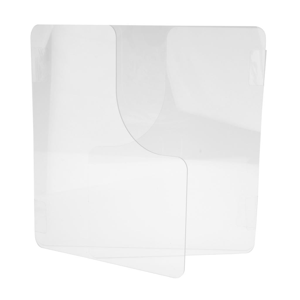 Sneeze Guard Protection Shield Cashier Checkout Counter Desk Stand Transparent 40x30x40cm