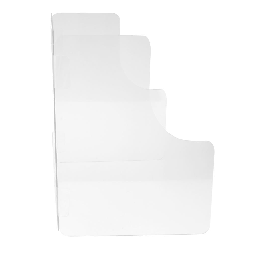 Sneeze Guard Protection Shield Cashier Checkout Counter Desk Stand Transparent 40x30x40cm