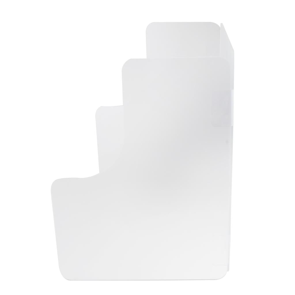 Sneeze Guard Protection Shield Cashier Checkout Counter Desk Stand Translucent 40x30x40cm