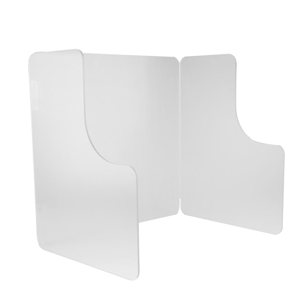Sneeze Guard Protection Shield Cashier Checkout Counter Desk Stand Translucent 40x35x40cm