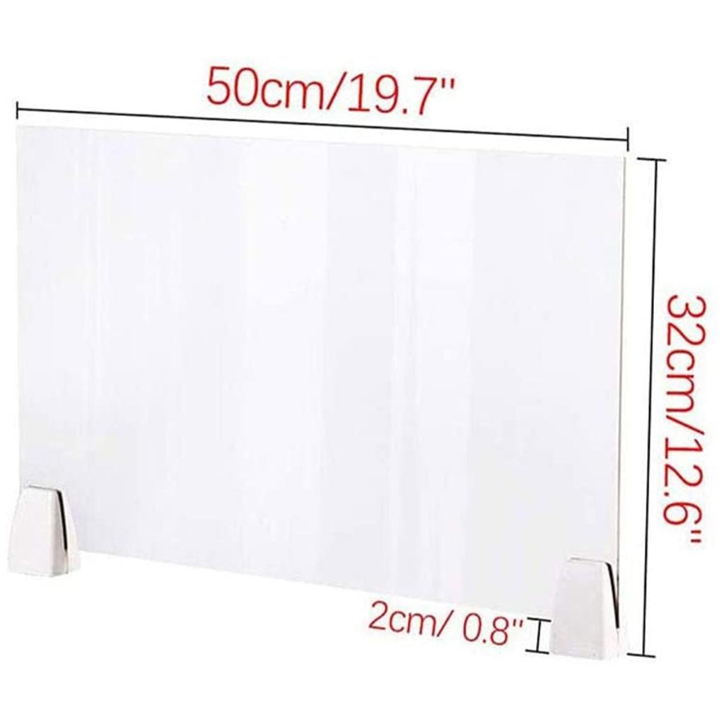 Sneeze Guard Clear Acrylic Safety Counter Shield fit Nail Salon Checkout