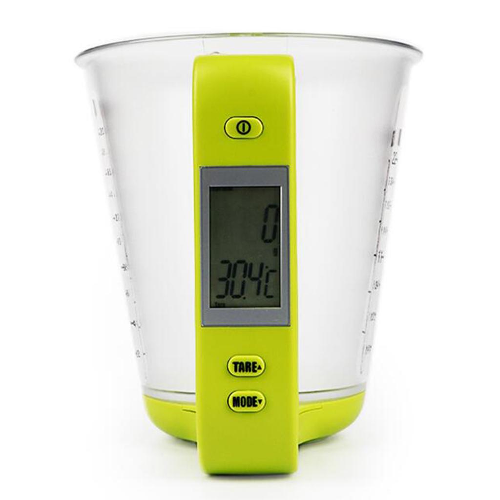 Kitchen Scale Measure Cup Digital Baker Libra Tool Digtal Lcd Display Green