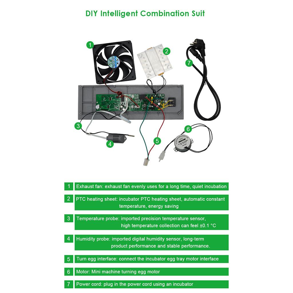 DIY Mini Incubator Controller Set Constant Temperature Accessories EU-Plug