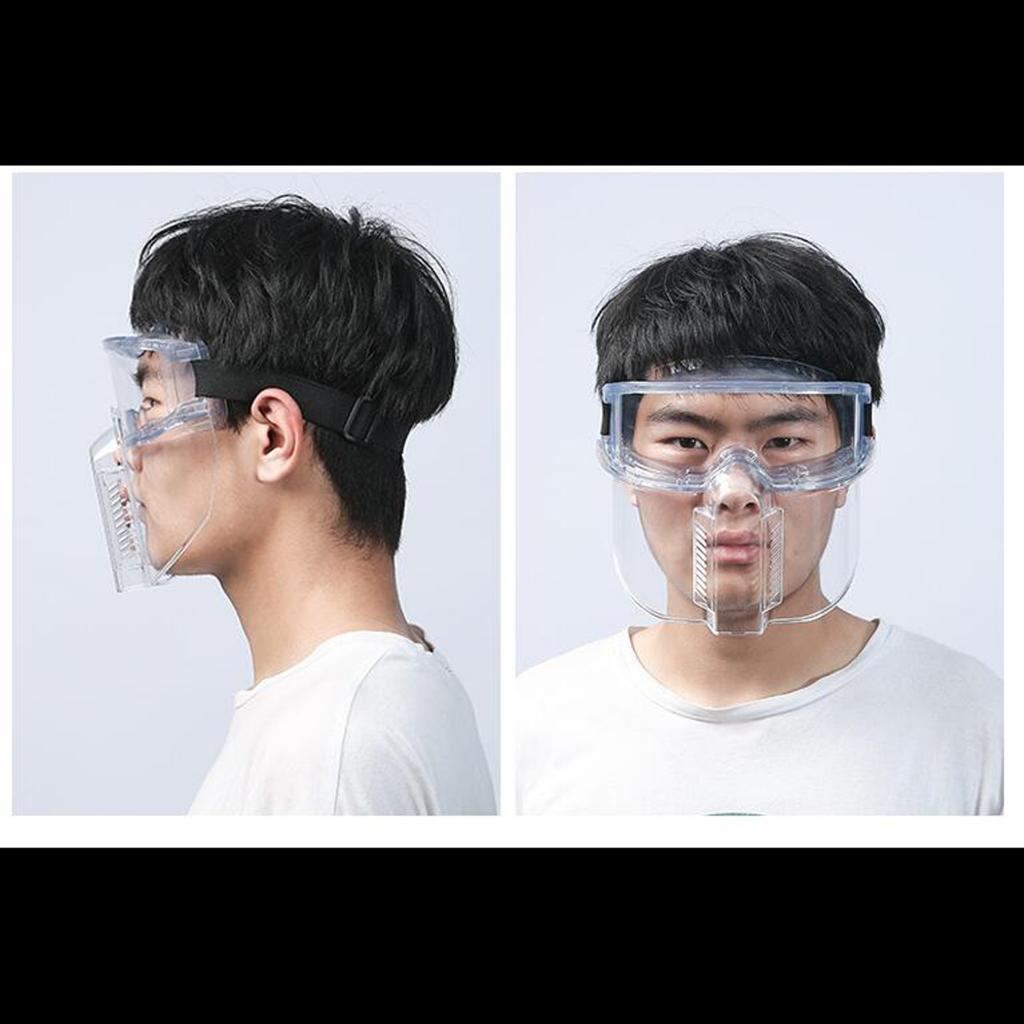 Splash Proof Goggles Dust Wind-Proof Reusable Face Shield Daily Commuting