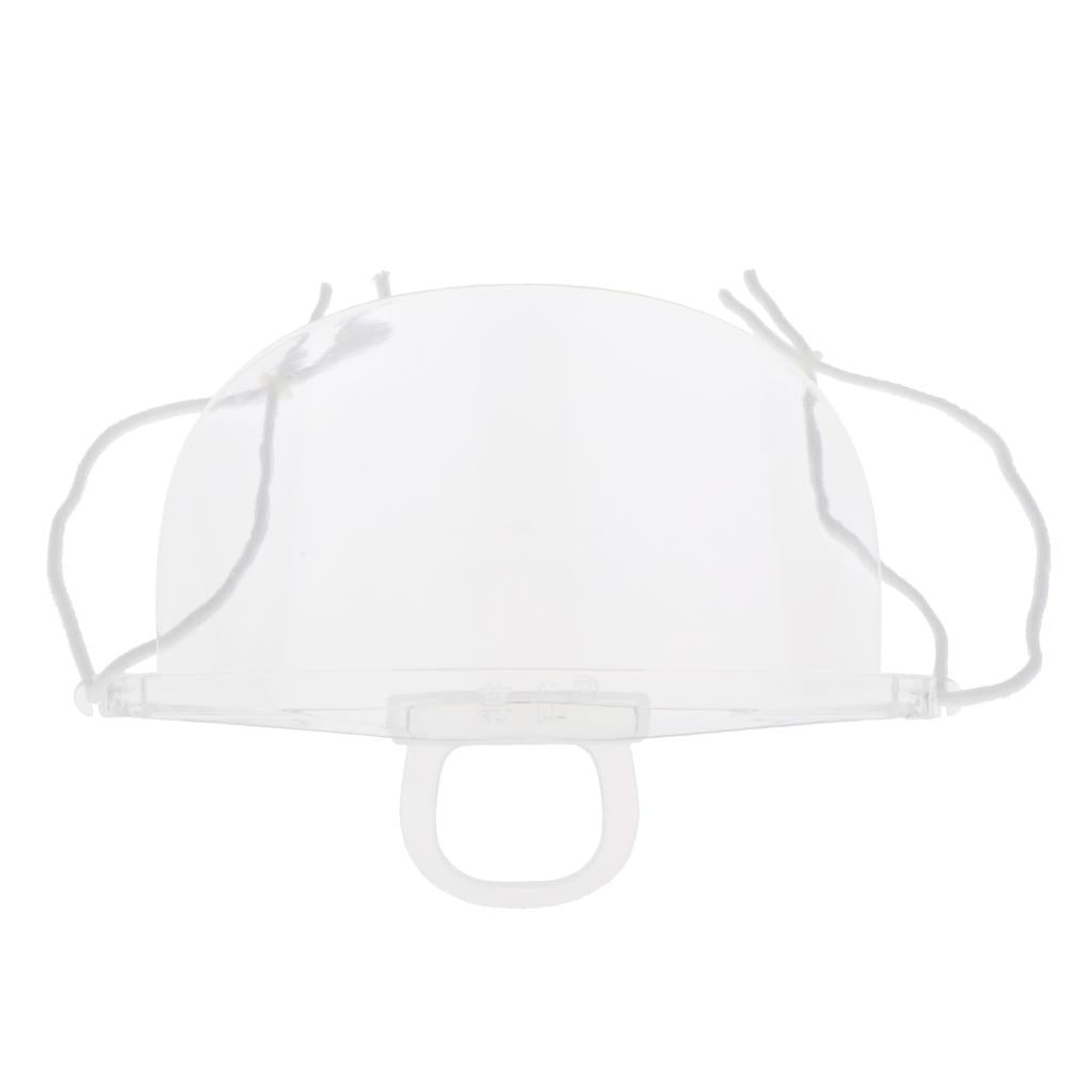 5x Safety Face Shield Anti-Saliva Kitchen Chef Hotel Visors Clear 5.7x14cm