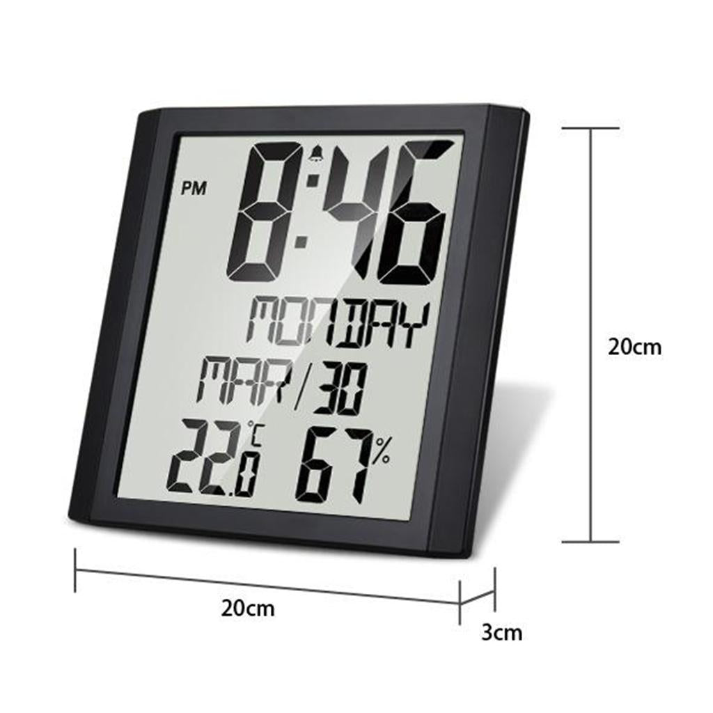 Digital Clock Family Temp Humidity Gauge Calendar Reminders Max/Min Records