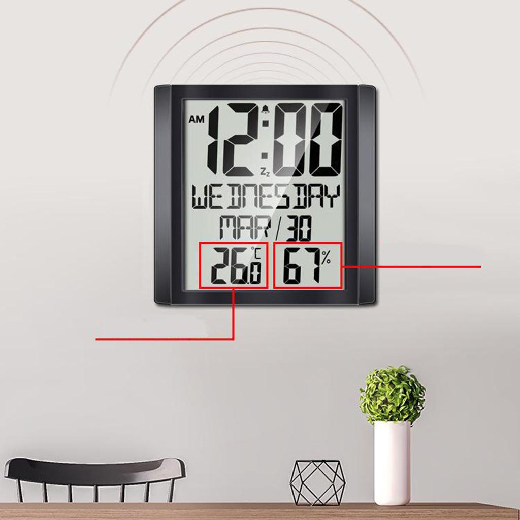 Digital Clock Family Temp Humidity Gauge Calendar Reminders Max/Min Records