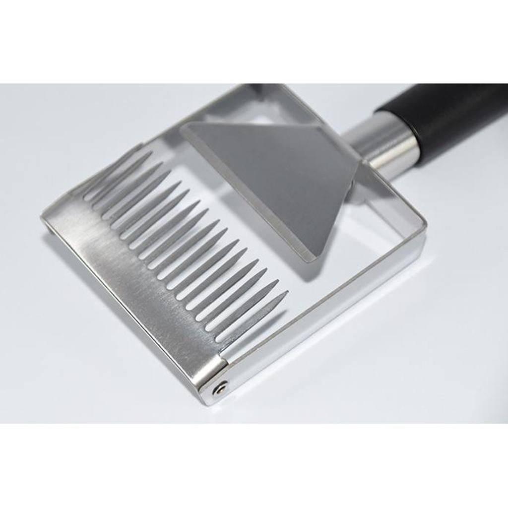 Stainless Steel Bee Hive Uncapping Honey Fork Scraper Shovel Tool Beekeeping