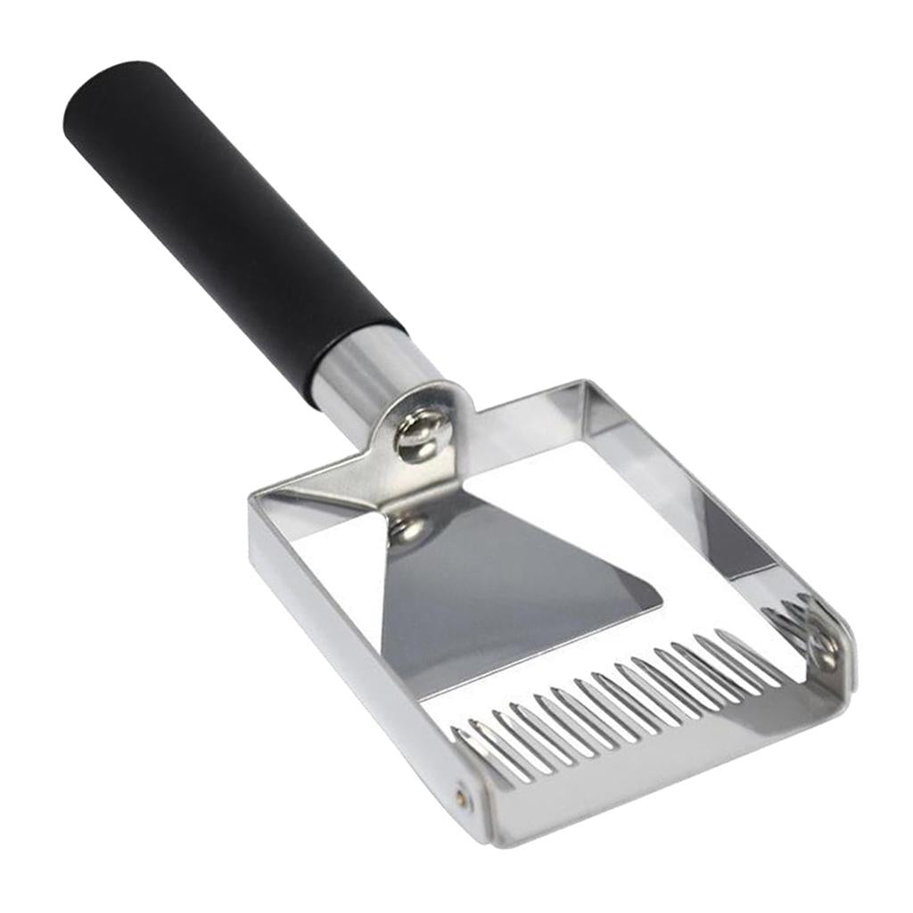 Stainless Steel Bee Hive Uncapping Honey Fork Scraper Shovel Tool Beekeeping