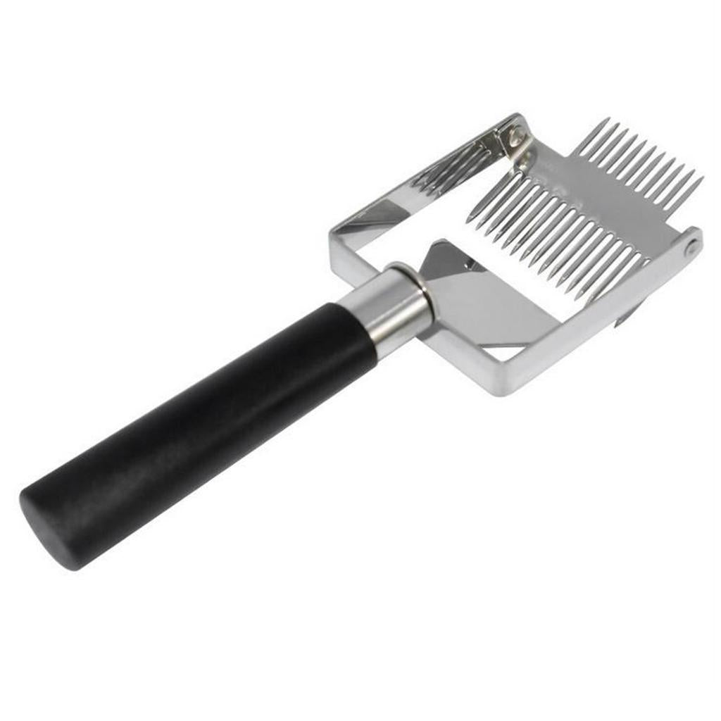 Stainless Steel Hive Uncapping Honey Fork Scraper Beekeeping Tool