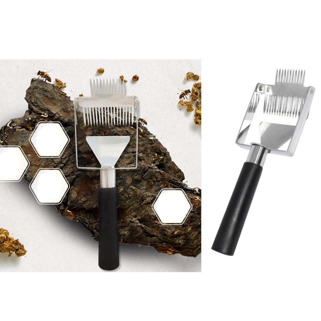 Stainless Steel Hive Uncapping Honey Fork Scraper Beekeeping Tool