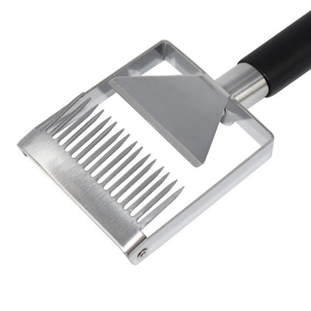 Stainless Steel Hive Uncapping Honey Fork Scraper Beekeeping Tool