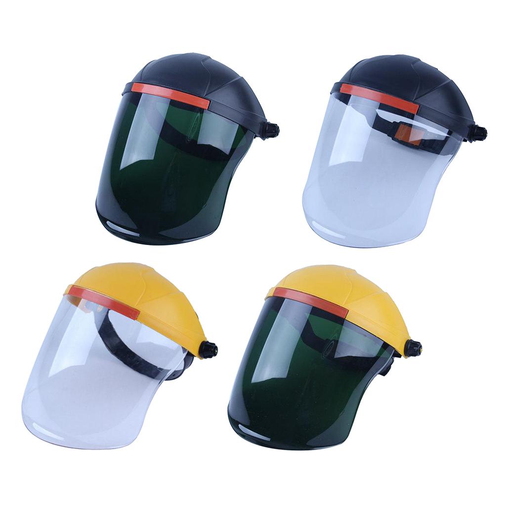 Headdress Safety Welding Face Shield Anti-Dust Splash-Proof yellow+white