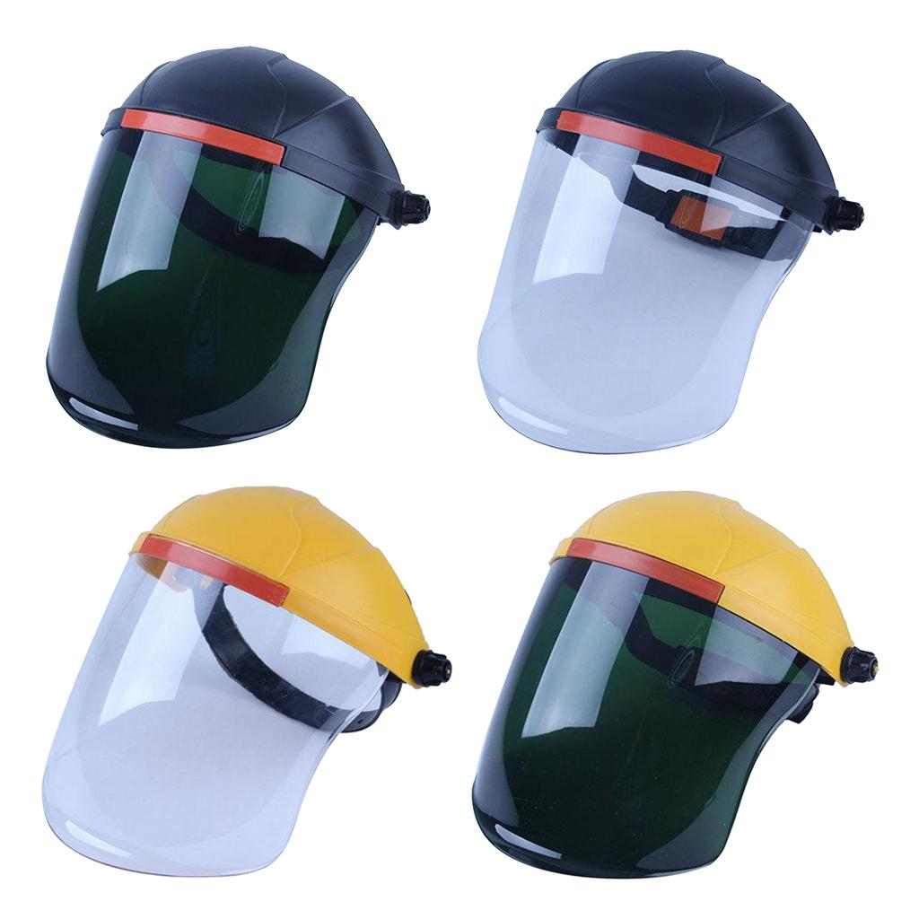 Headdress Safety Welding Face Shield Anti-Dust Splash-Proof yellow+white