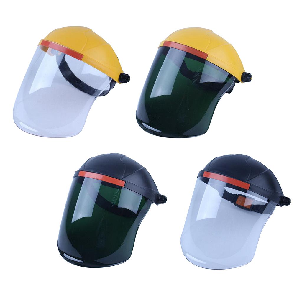 Headdress Safety Welding Face Shield Anti-Dust Splash-Proof yellow+white