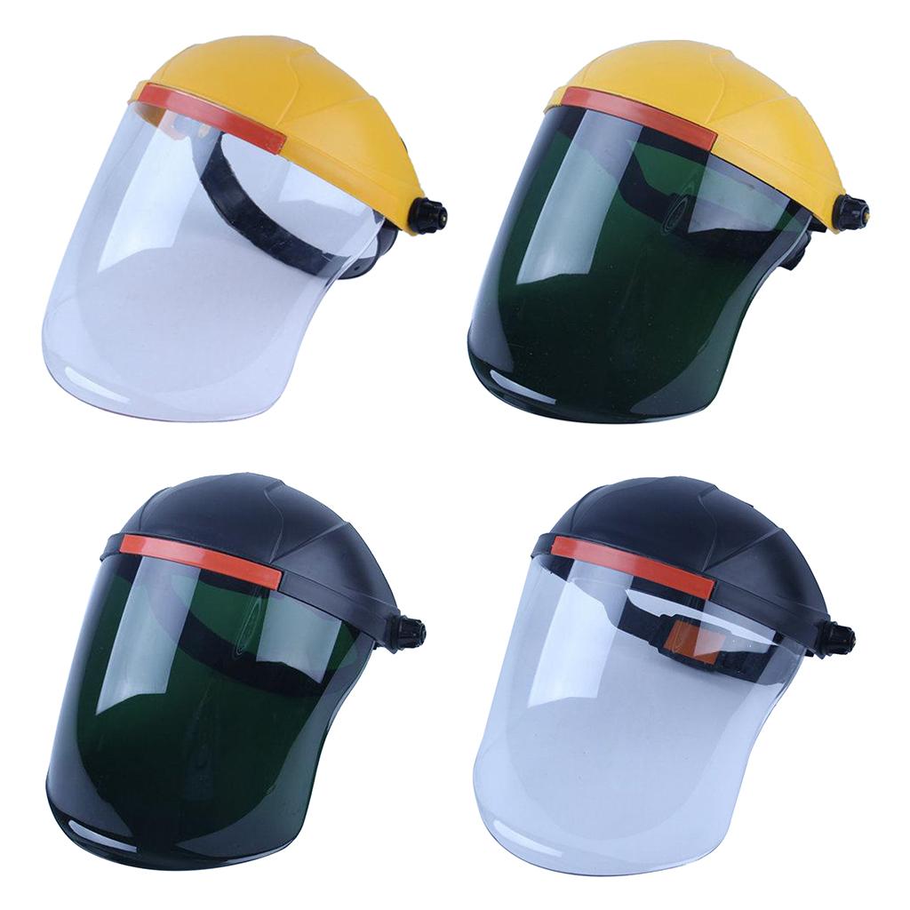 Headdress Safety Welding Face Shield Anti-Dust Splash-Proof yellow+white