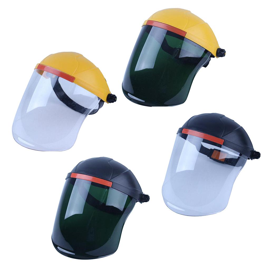 Headdress Safety Welding Face Shield Anti-Dust Splash-Proof yellow+white