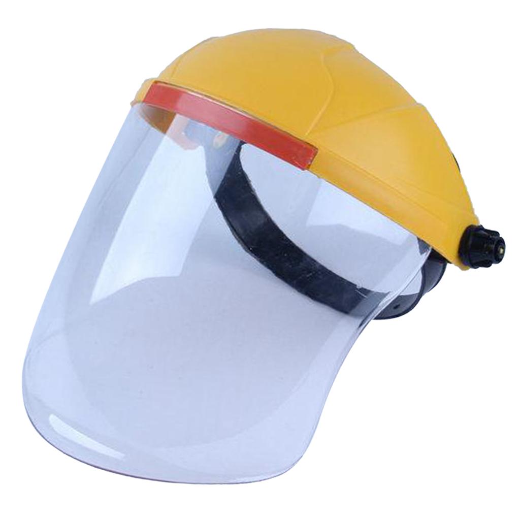 Headdress Safety Welding Face Shield Anti-Dust Splash-Proof yellow+white