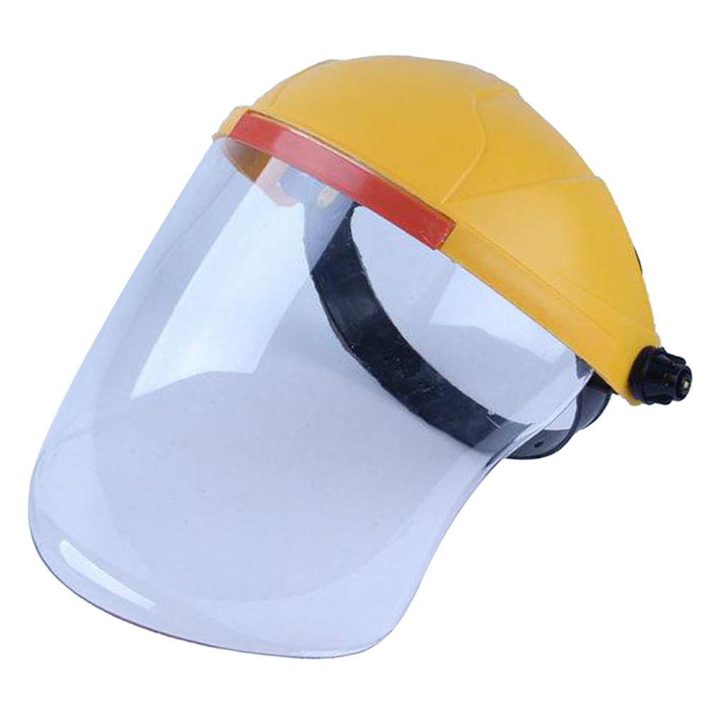 Headdress Safety Welding Face Shield Anti-Dust Splash-Proof yellow+white