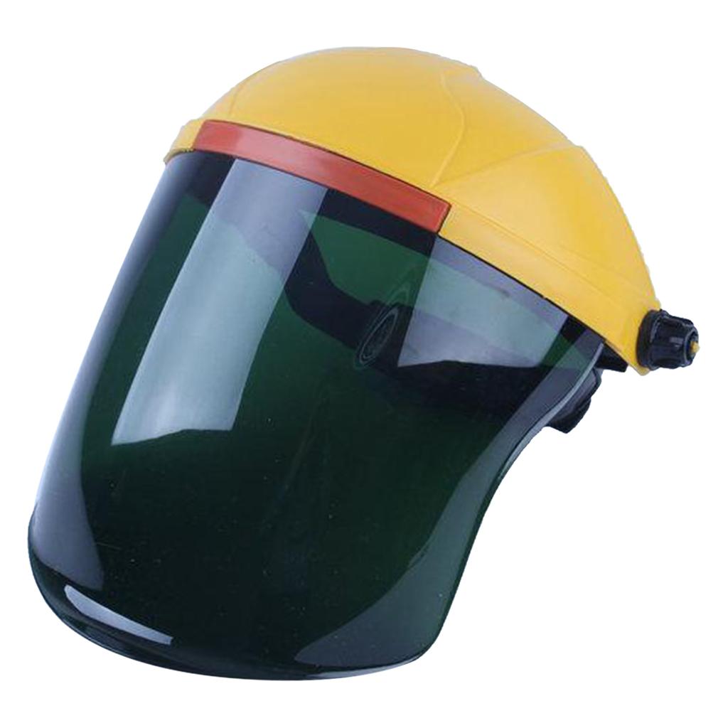 Headdress Safety Welding Face Shield Anti-Dust Splash-Proof yellow+green