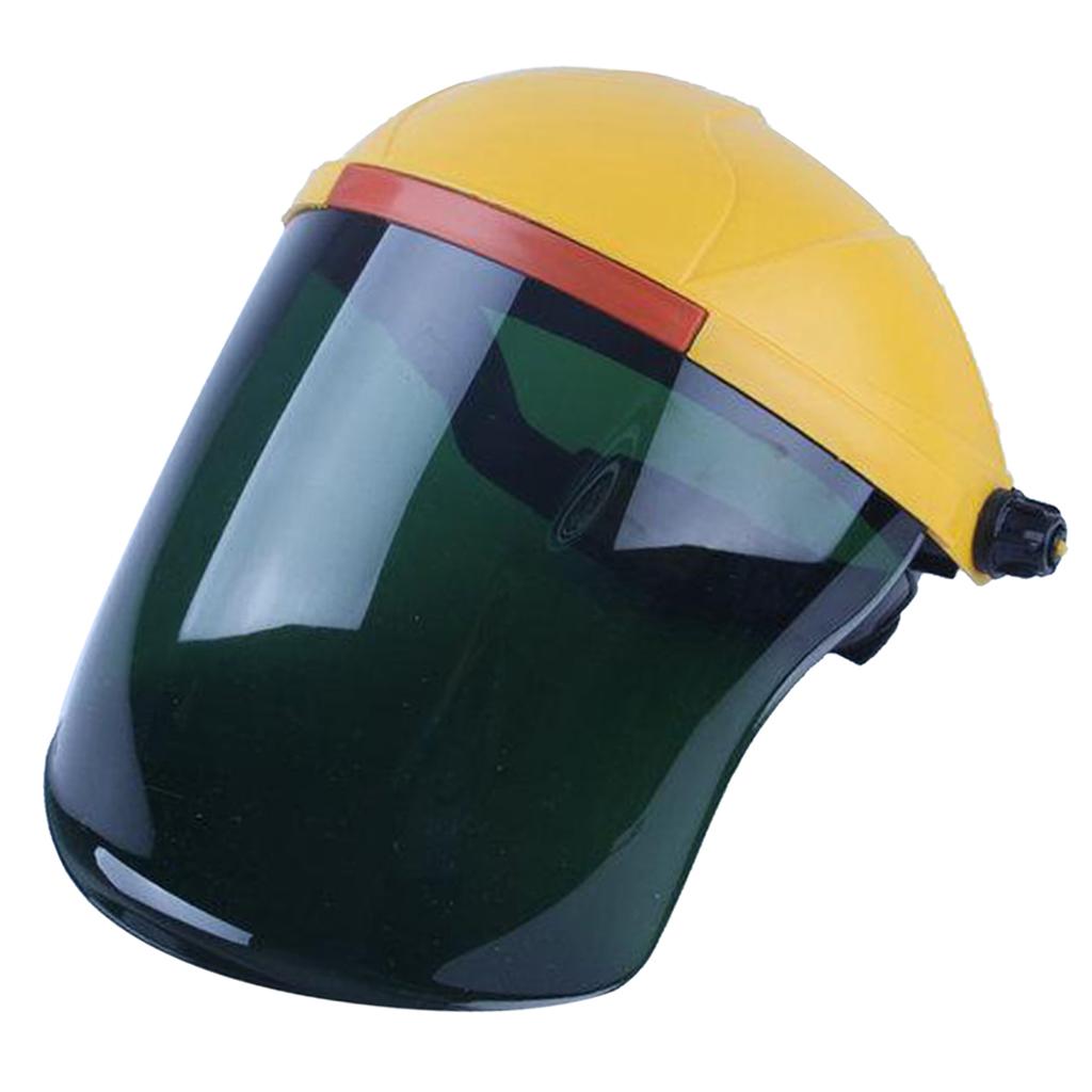 Headdress Safety Welding Face Shield Anti-Dust Splash-Proof yellow+green