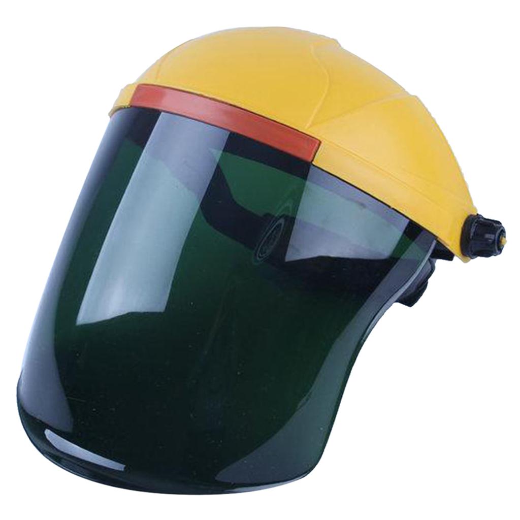 Headdress Safety Welding Face Shield Anti-Dust Splash-Proof yellow+green