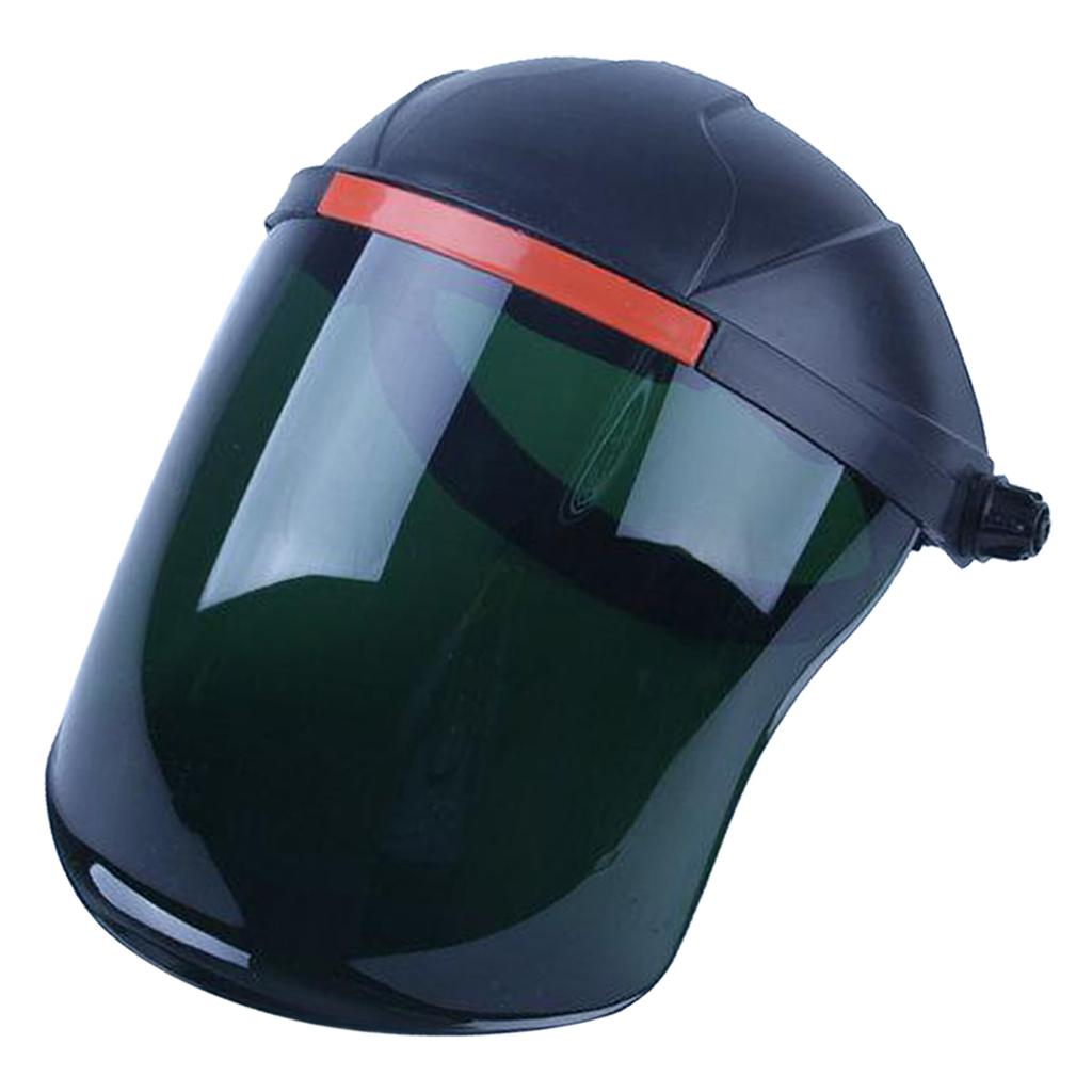 Headdress Safety Welding Face Shield Anti-Dust Splash-Proof black+green