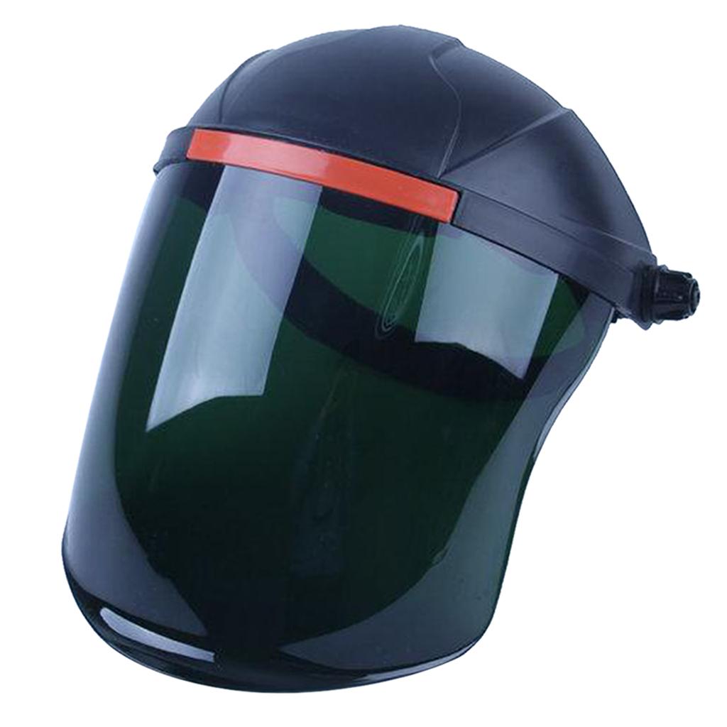 Headdress Safety Welding Face Shield Anti-Dust Splash-Proof black+green