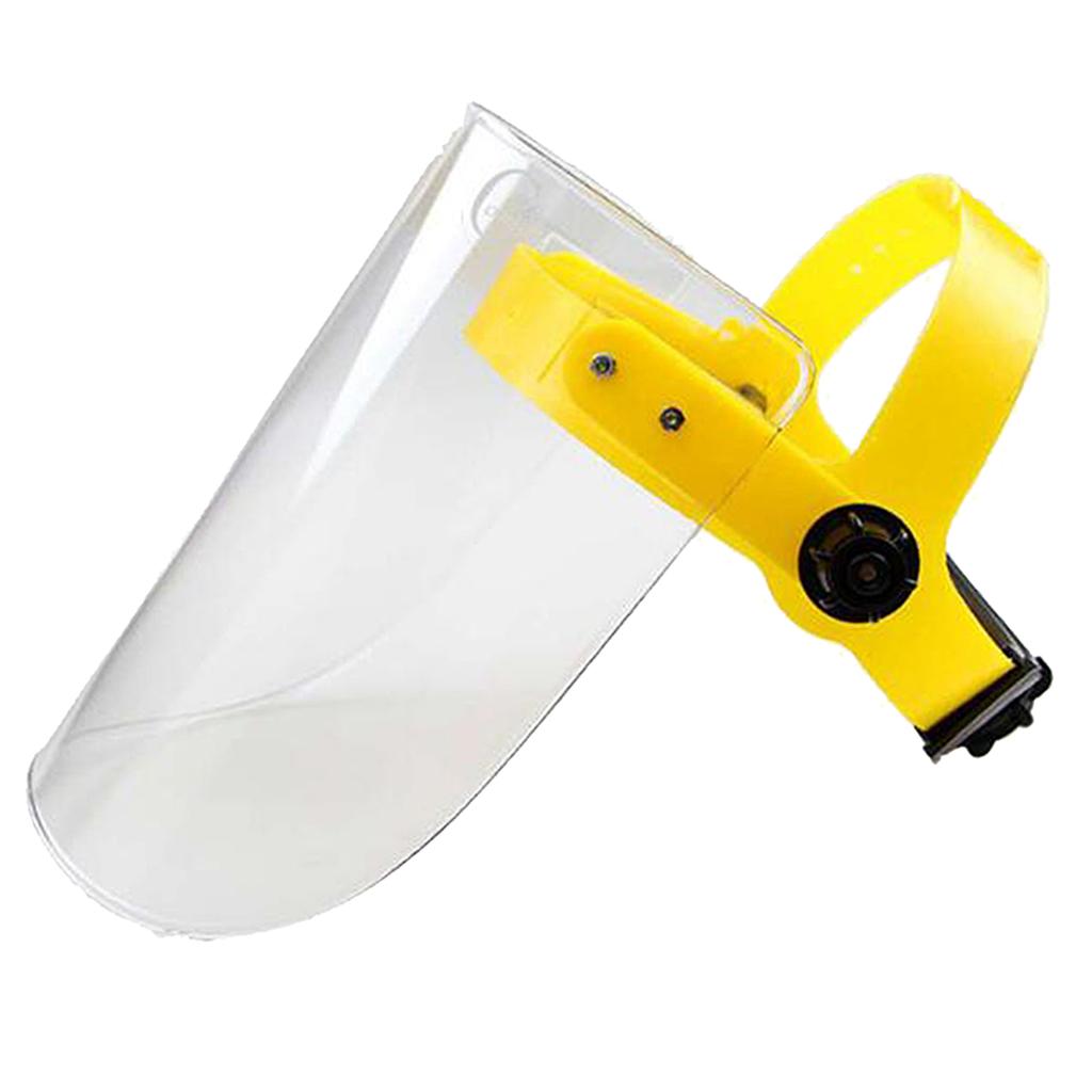 Pro Reusable Face Guard Cover Anti-Fog Anti-smoke Raisable Wide Visor White