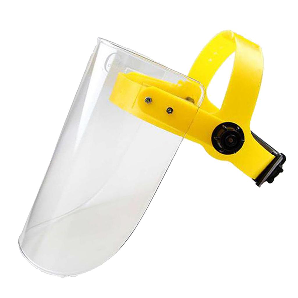Pro Reusable Face Guard Cover Anti-Fog Anti-smoke Raisable Wide Visor White