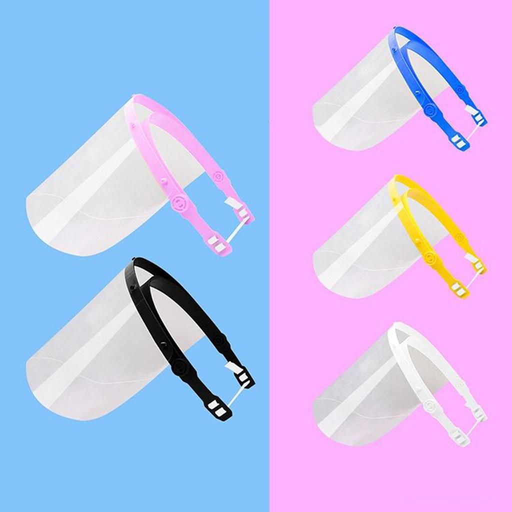 Full Face Protect Shield Clear Protective Film Elastic Band White Elastic