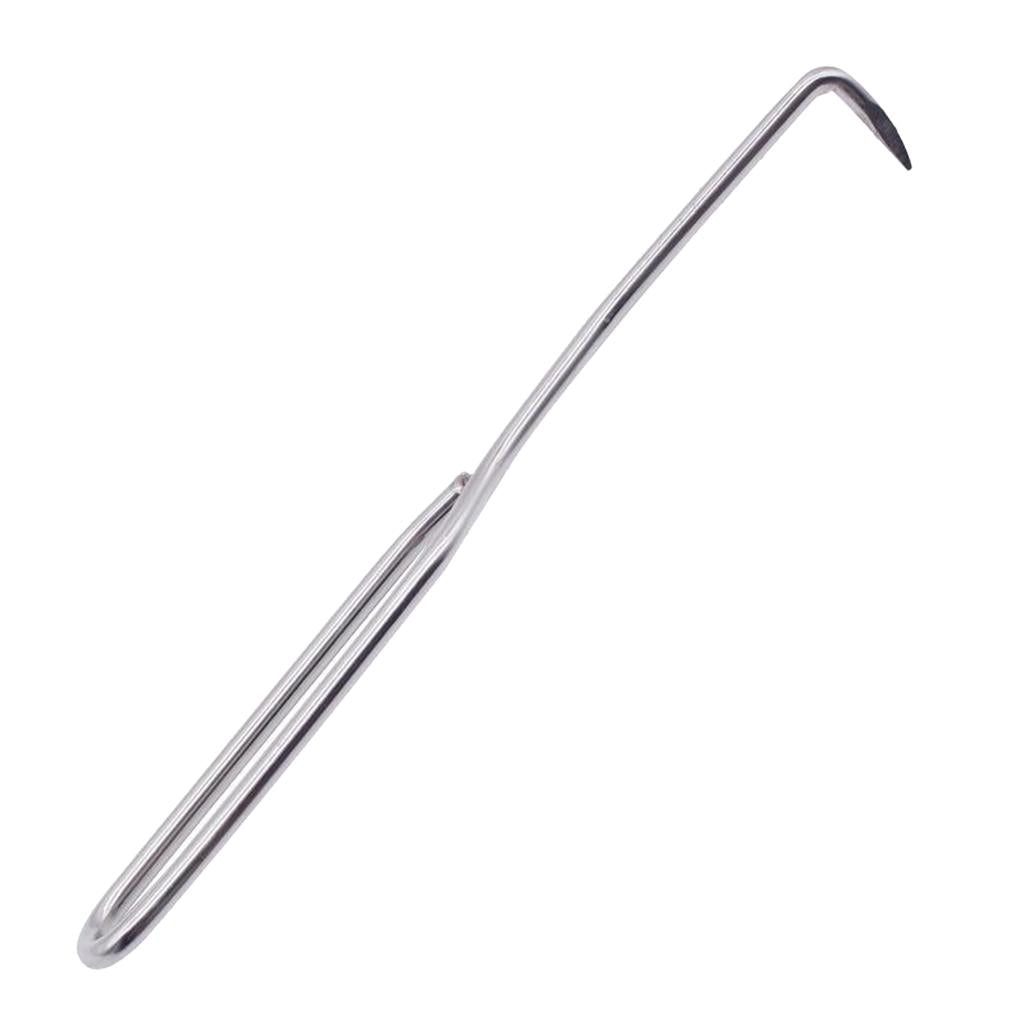2xJ Shape Hook Stainless Steel Beekeeping Bee Hive Hook Scraper Tool