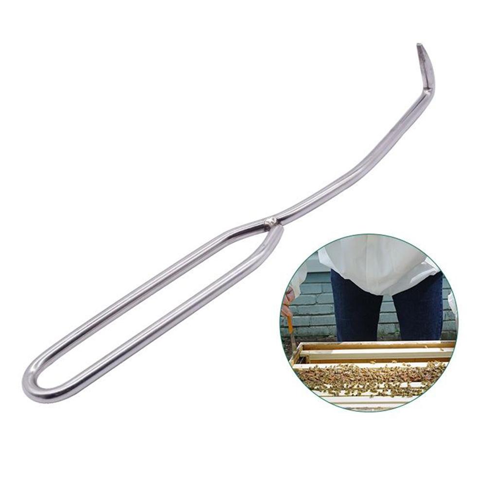 J Shape Hook Stainless Steel Beekeeping Bee Hive Hook Scraper Tool