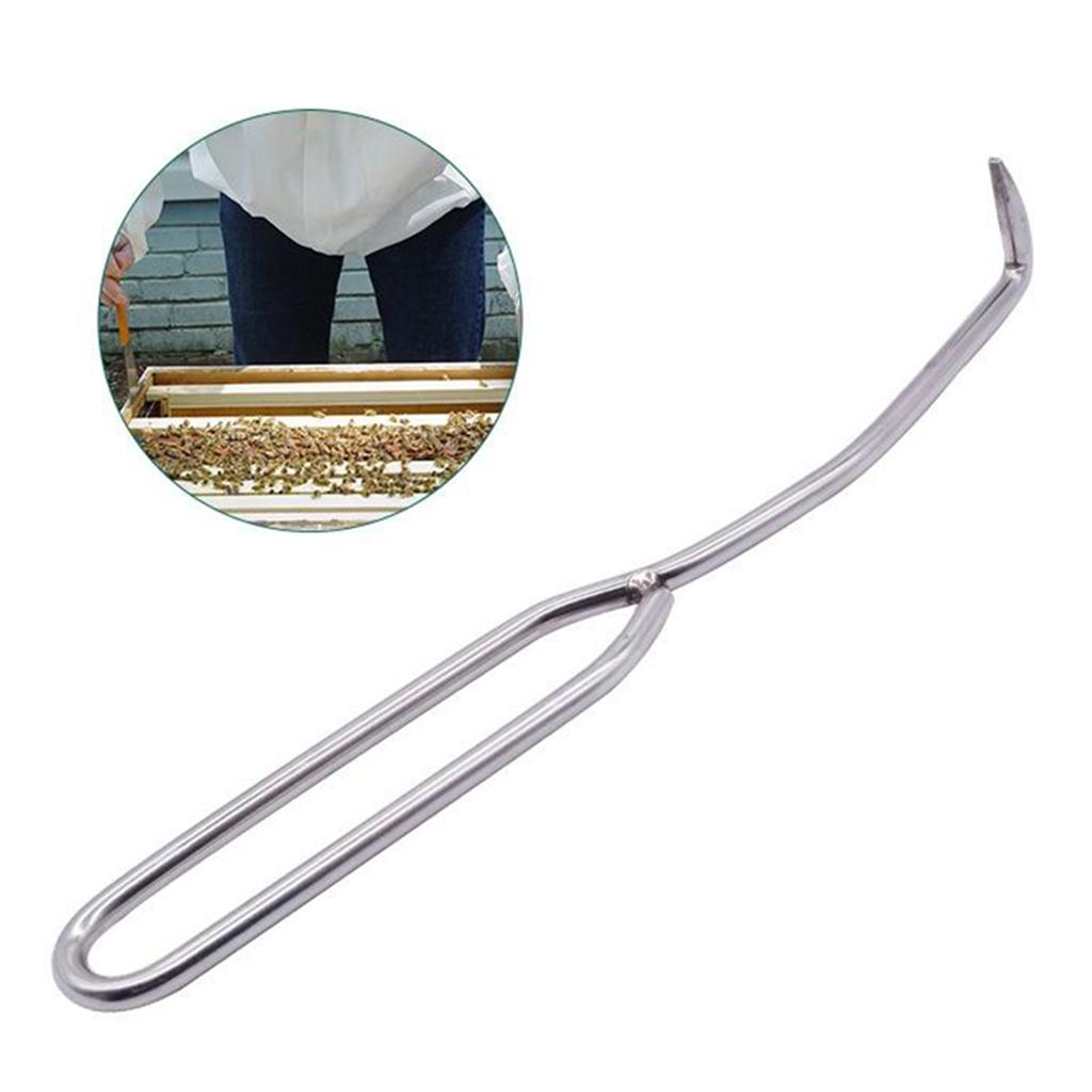 J Shape Hook Stainless Steel Beekeeping Bee Hive Hook Scraper Tool