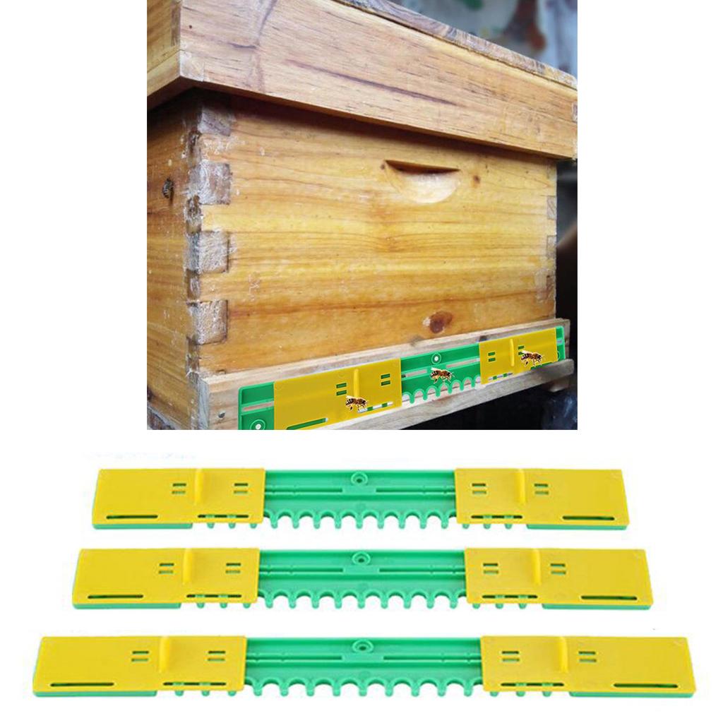 Set of 5 Plastic Beehive Entrance Travel Door Nest Breeding Beekeeper Supply 41cm
