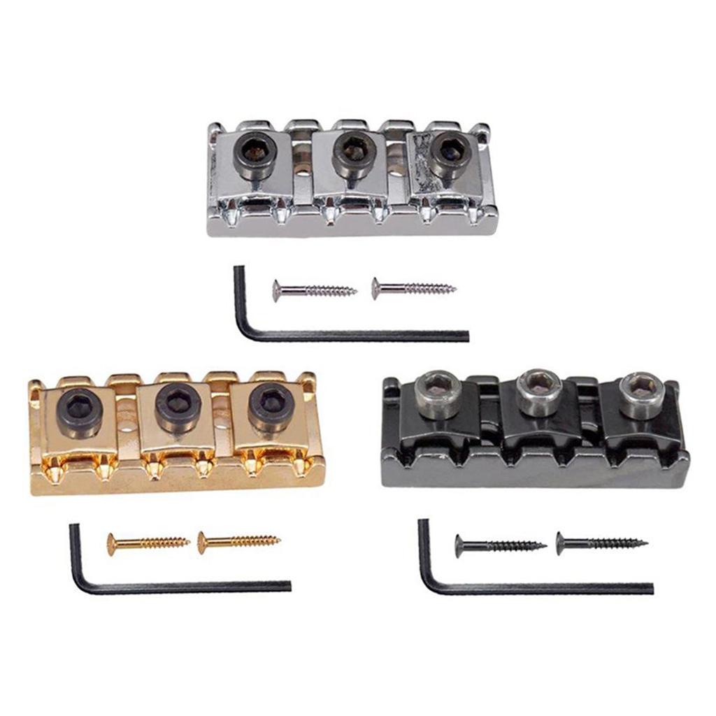 Guitar Locking Nut 42mm String Lock for 6 String Electric Guitar Black ...