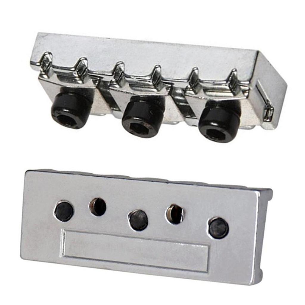 Guitar Locking Nut 42mm String Lock for 6 String Electric Guitar Chrome