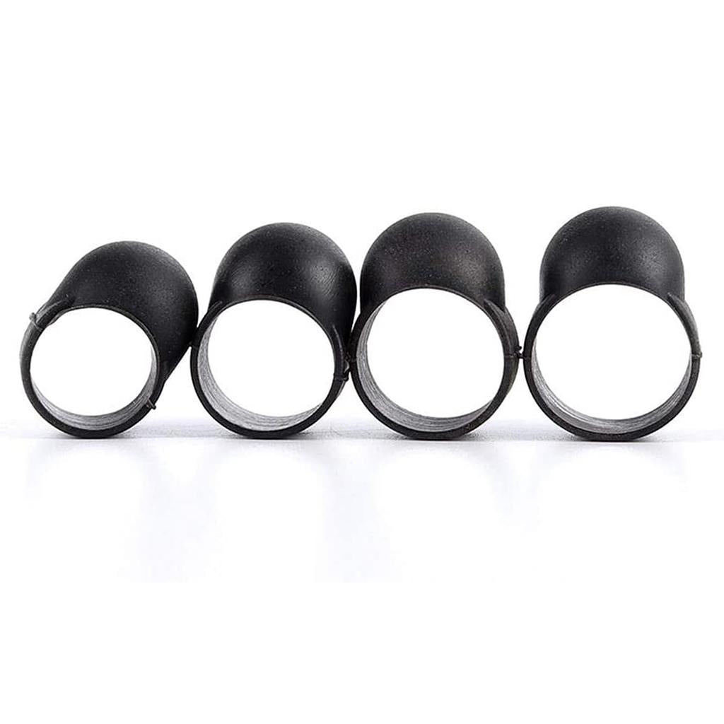 4x Steel Tongue Drum Finger Picks, Silicone Knocking Finger Sleeves Handpan