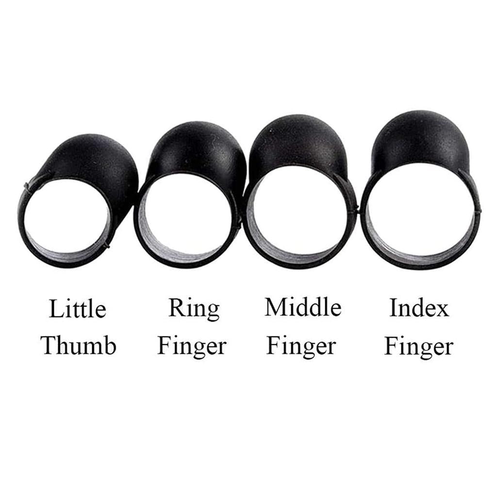 4x Steel Tongue Drum Finger Picks, Silicone Knocking Finger Sleeves Handpan