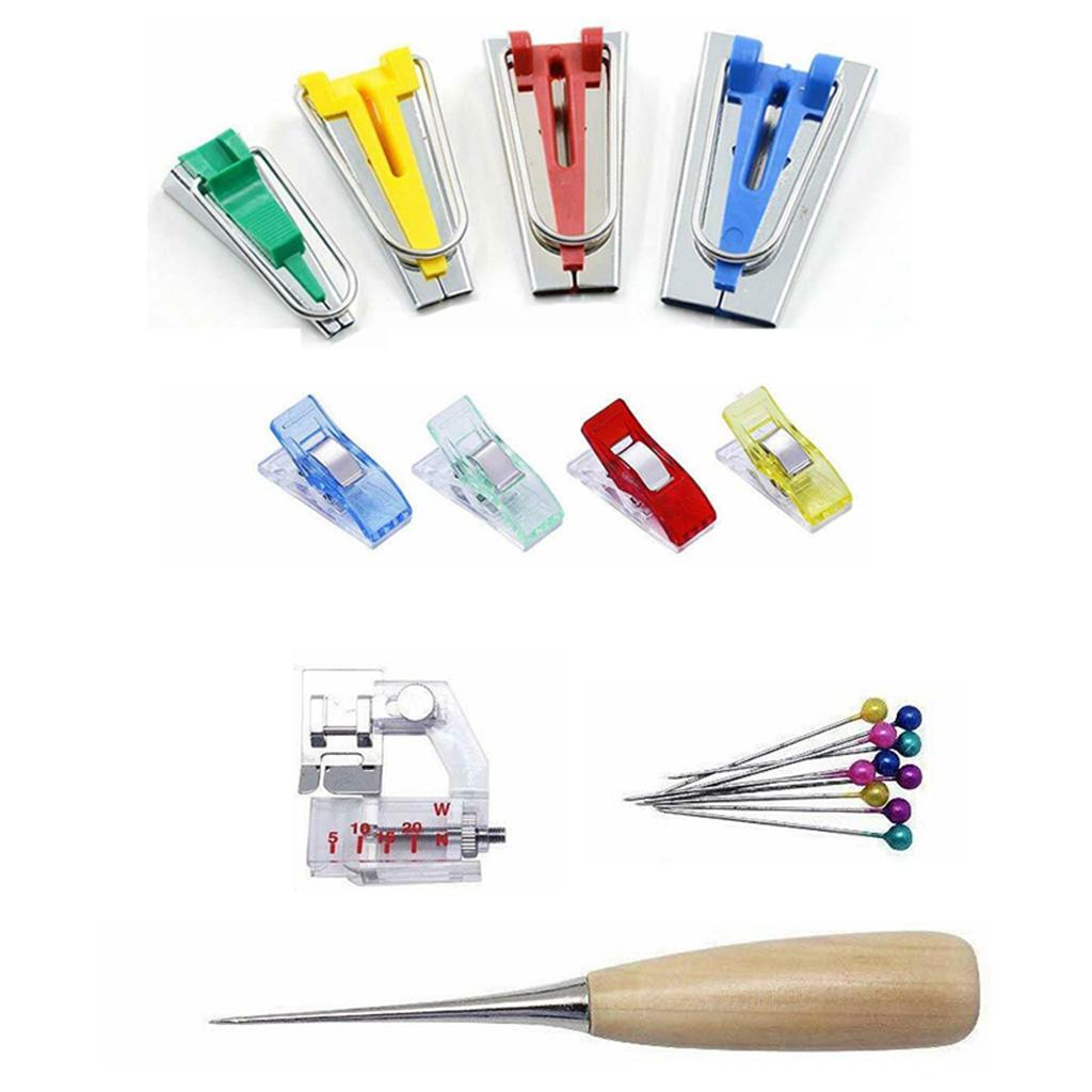 56pcs/set Bias Tape Maker Set For Sewing & Quilting DIY Tools