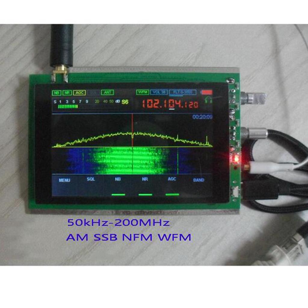 3.5" 50KHz-200MHz Malachite SDR Receiver Shortwave + Speakers