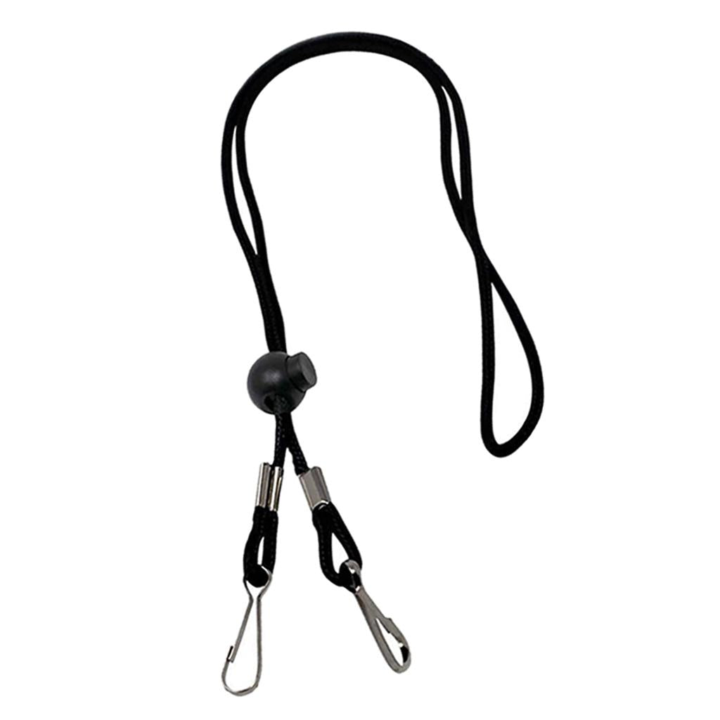 1/3Pcs Adjustable Neck Lanyard Chain Strap Holder Black 1Pcs