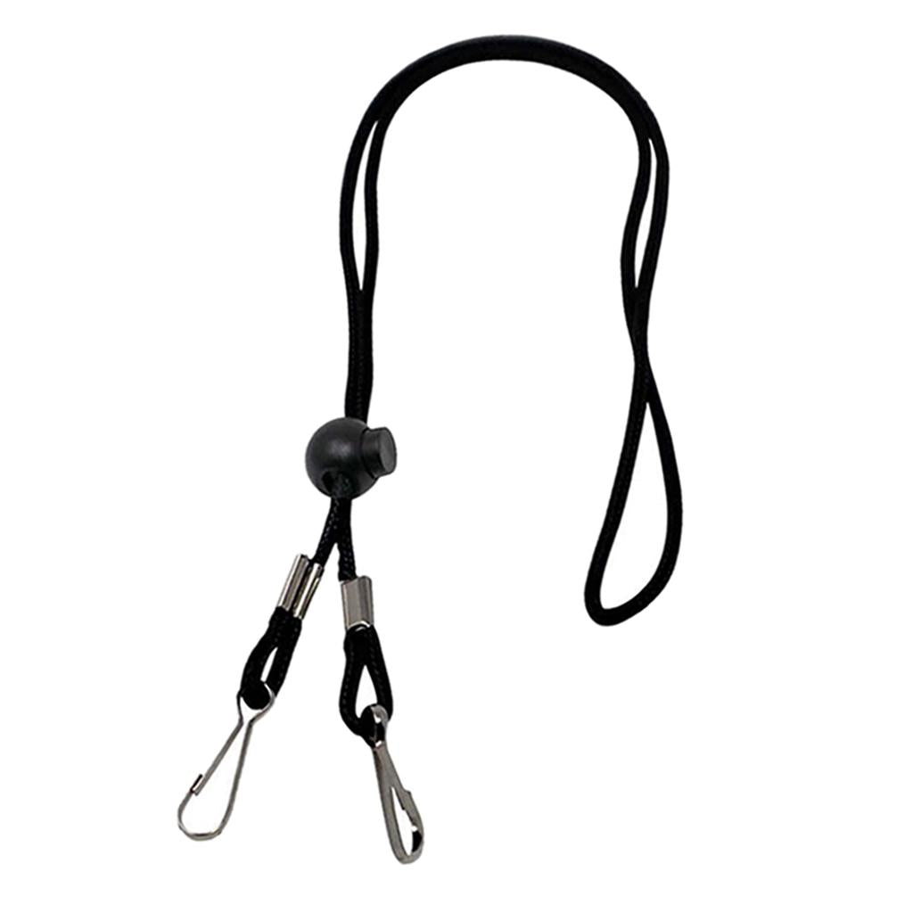 1/3Pcs Adjustable Neck Lanyard Chain Strap Holder Black 1Pcs