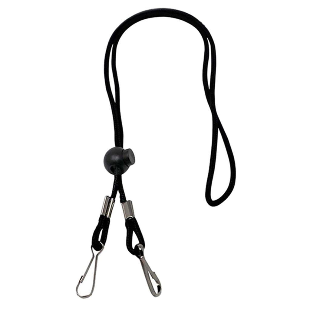 1/3Pcs Adjustable Neck Lanyard Chain Strap Holder Black 1Pcs