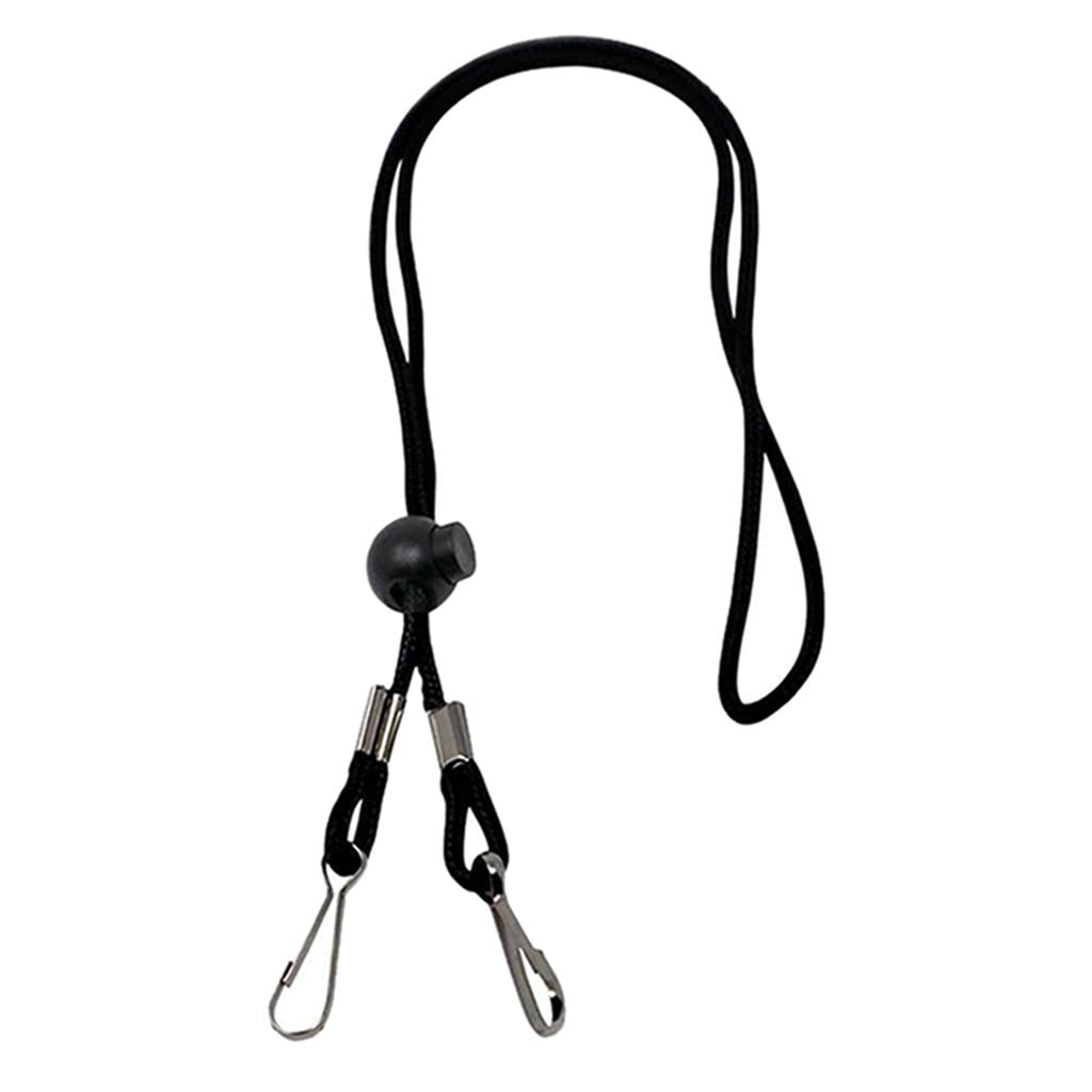 1/3Pcs Adjustable Neck Lanyard Chain Strap Holder Black 1Pcs