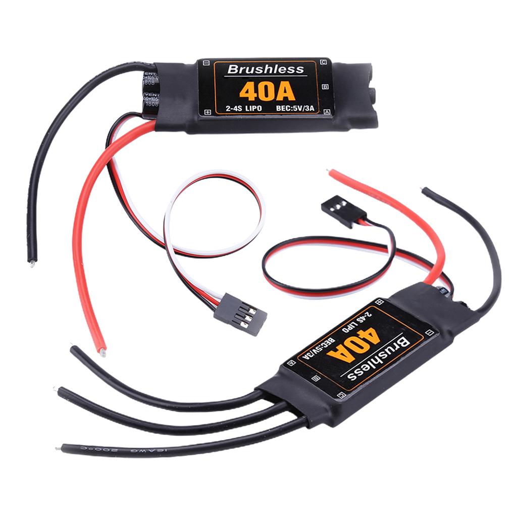 40A Brushless ESC Speed Controller For Aircraft New Long