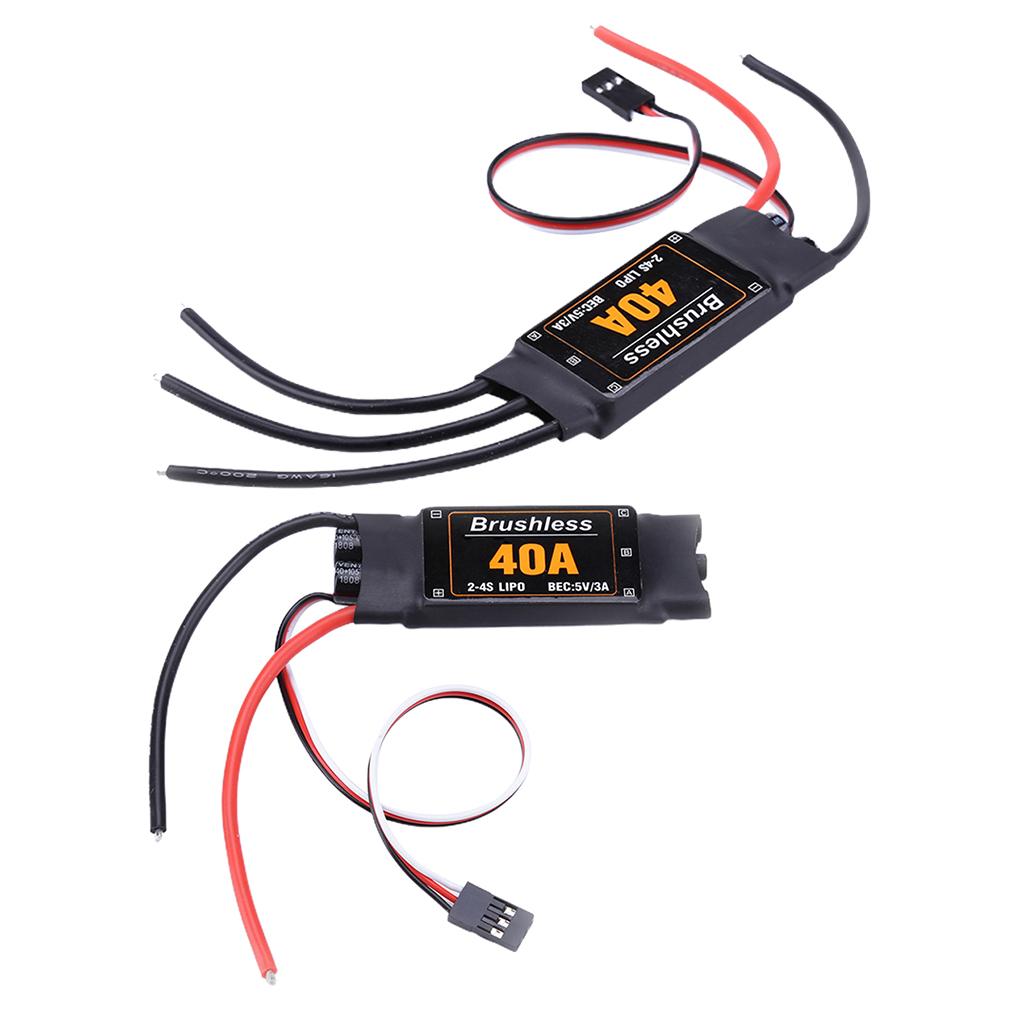 40A Brushless ESC Speed Controller For Aircraft New Long