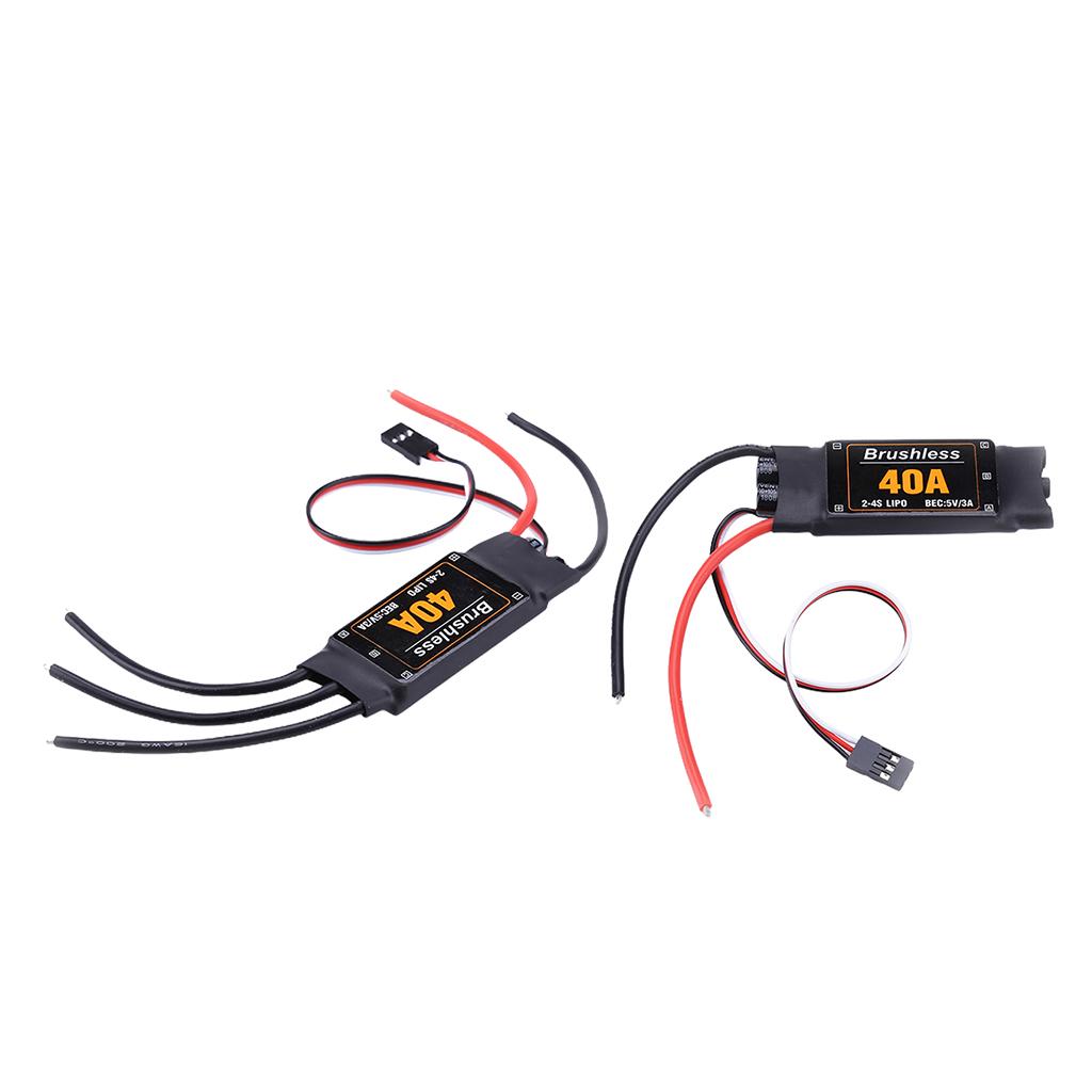 40A Brushless ESC Speed Controller For Aircraft New Long